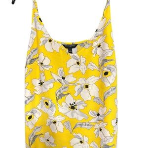 Banana Republic Yellow and White Floral Camisole